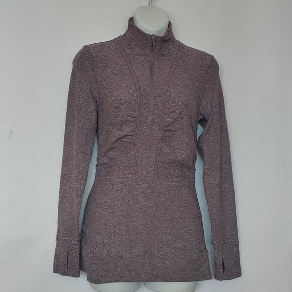 Lululemon Cypress Kiss Half Zip Jacket Top Purple Heathered Size 4 - Picture 1 of 5